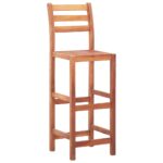 Bar Chairs 4pcs Solid Acacia Wood
