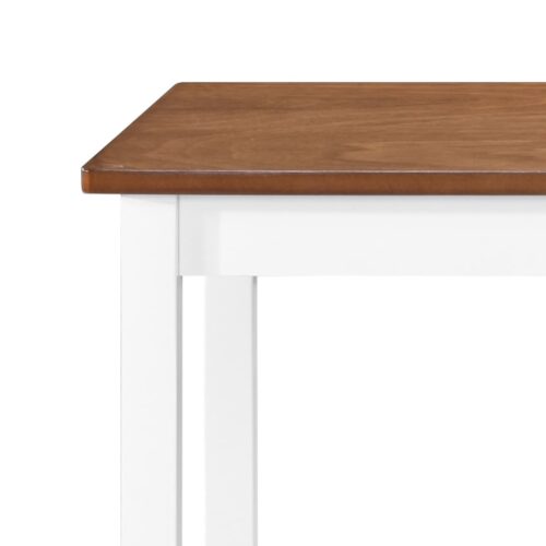 Bar Table Stool Set 3 Pieces MDF Dark Brown - Image 4
