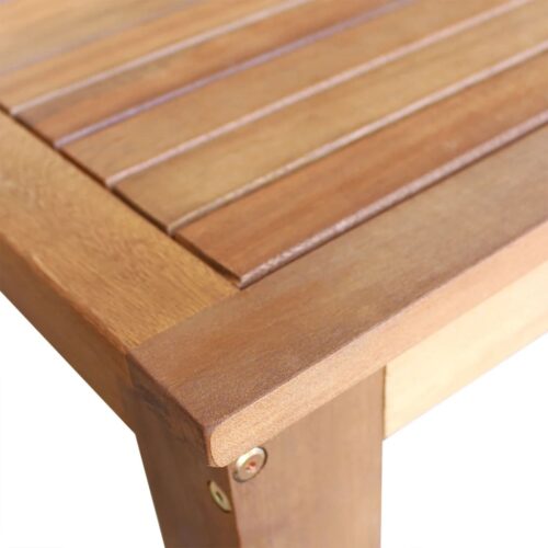 Bar Table Stool Set 7 Pieces Solid Acacia Wood - Image 4