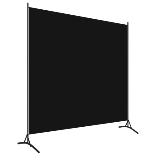 Room Divider Black 175x180cm Fabric - Image 2