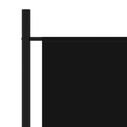 Room Divider Black 175x180cm Fabric - Image 3