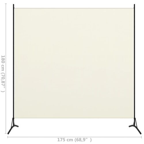 Room Divider White 175x180cm Fabric - Image 5