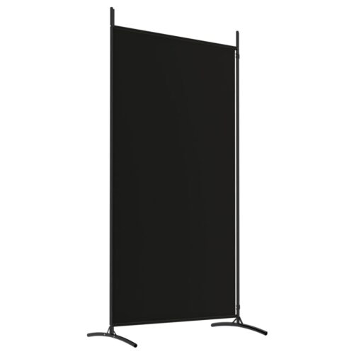 2-Panel Room Divider Black 175x180cm Fabric - Image 6