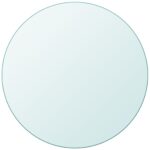 Round Table Top Tempered Glass Round 500mm DIY Desk Panel Board