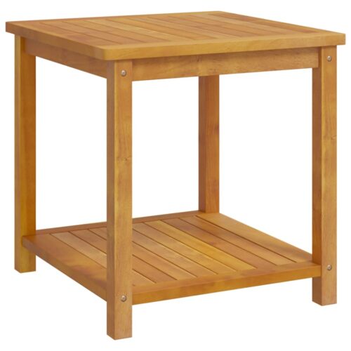 Side Table Solid Acacia Wood 45x45x45cm