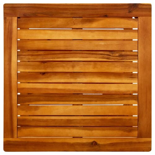 Coffee Table 60x60x45cm Solid Acacia Wood - Image 4