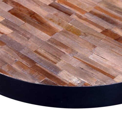 Coffee Table Round Reclaimed Teak Wood - Image 5