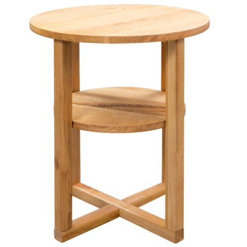 Side Table 40x50cm Solid Oak Wood - Image 4