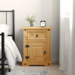 Bedside Cabinet Mexican Pine Corona Range 53x39x66cm