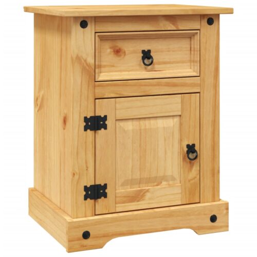 Bedside Cabinet Mexican Pine Corona Range 53x39x66cm - Image 2