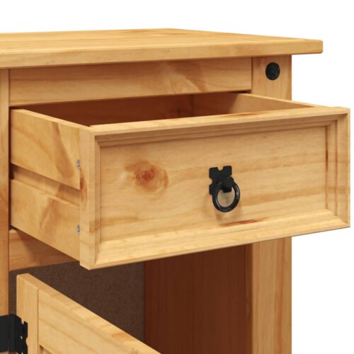 Bedside Cabinet Mexican Pine Corona Range 53x39x66cm - Image 7