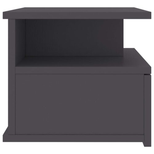 Floating Nightstands 2pcs Grey 40x31x27cm Engineered Wood - Image 5