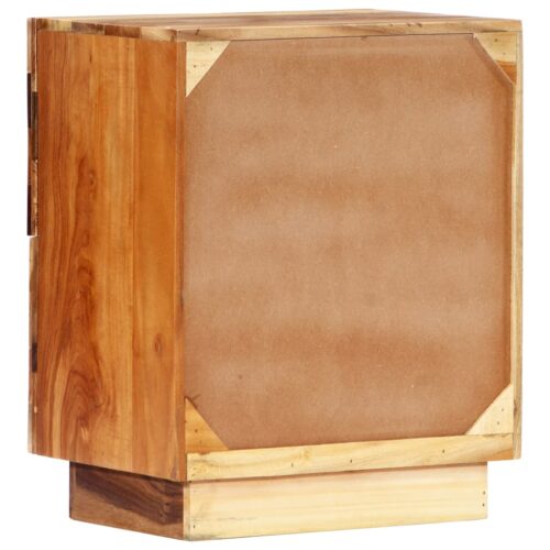 Bedside Cabinet 40x30x50cm Solid Reclaimed Wood - Image 3