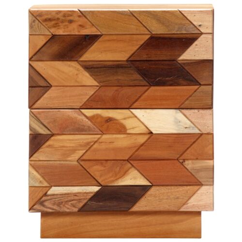 Bedside Cabinet 40x30x50cm Solid Reclaimed Wood - Image 4