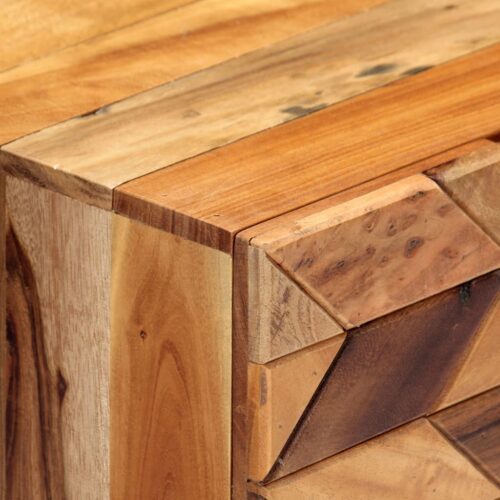 Bedside Cabinet 40x30x50cm Solid Reclaimed Wood - Image 6