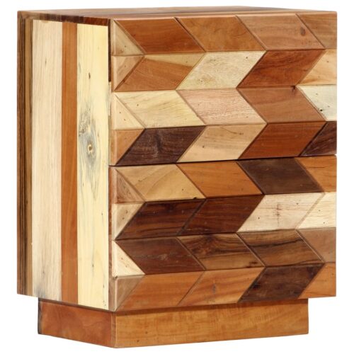 Bedside Cabinet 40x30x50cm Solid Reclaimed Wood - Image 9