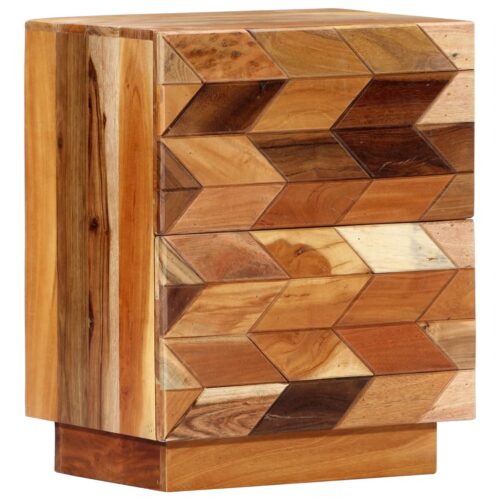 Bedside Cabinet 40x30x50cm Solid Reclaimed Wood - Image 11