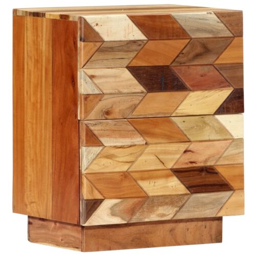 Bedside Cabinet 40x30x50cm Solid Reclaimed Wood - Image 12