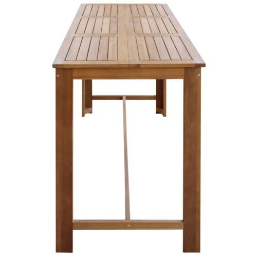 Bar Table Solid Acacia Wood 150x70x105cm - Image 3