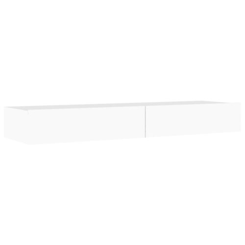 TV Cabinet with LED Lights White 120x35x15.5cm - Image 5