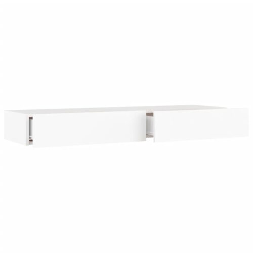 TV Cabinet with LED Lights White 120x35x15.5cm - Image 8