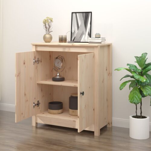 Sideboard 70x35x80cm Solid Wood Pine - Image 3