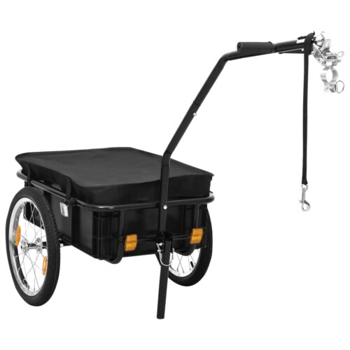 Bike Trailer/Hand Wagon 155x60x83cm Steel Black