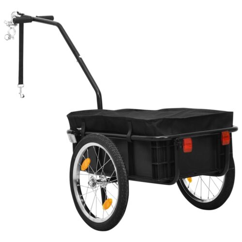 Bike Trailer/Hand Wagon 155x60x83cm Steel Black - Image 3