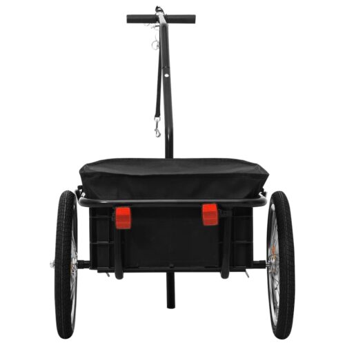 Bike Trailer/Hand Wagon 155x60x83cm Steel Black - Image 5