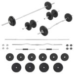 Barbell Dumbbell Set 30 kg Weight Training Bench Press Home Gym Fitness Exercise