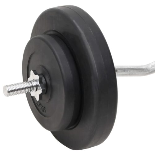 Barbell Dumbbell with Plates 60 kg Weight Training Bench Press Home Gym Fitness Exercise - Image 11
