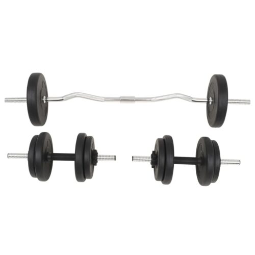 Barbell Dumbbell Set 30 kg Weight Training Bench Press Home Gym Fitness Exercise - Image 2