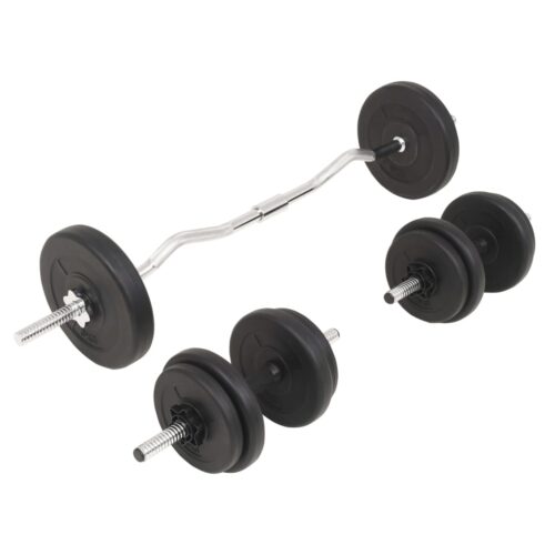 Barbell Dumbbell Set 30 kg Weight Training Bench Press Home Gym Fitness Exercise - Image 3