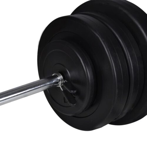 Barbell with 2 Dumbbells Set 60.5kg Weight Training Bench Press Home Gym Fitness Exercise - Image 3