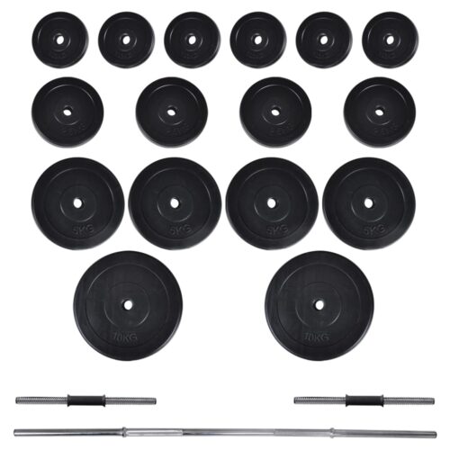 Barbell with 2 Dumbbells Set 60.5kg Weight Training Bench Press Home Gym Fitness Exercise - Image 5