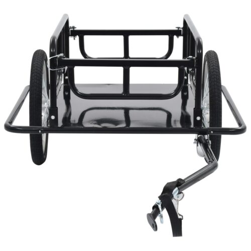 Bike Trailer 130x73x48.5cm Steel Black - Image 3