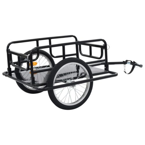 Bike Trailer 130x73x48.5cm Steel Black - Image 4