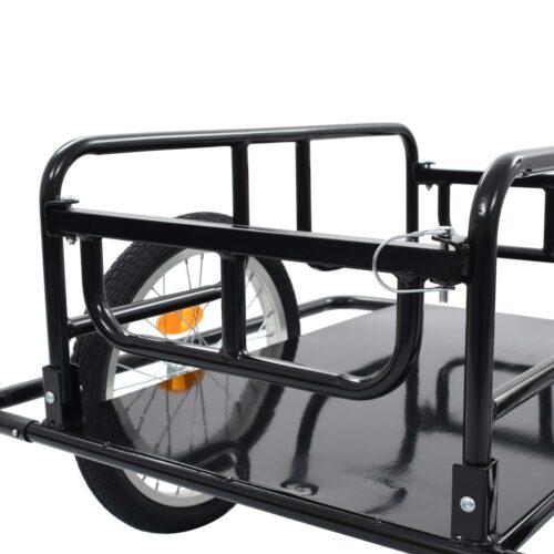 Bike Trailer 130x73x48.5cm Steel Black - Image 6