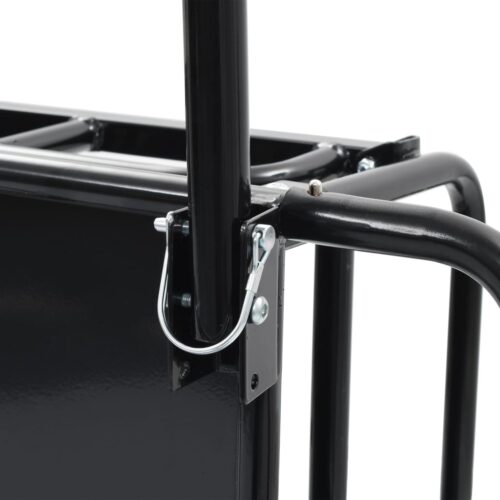 Bike Trailer 130x73x48.5cm Steel Black - Image 9