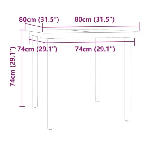 5-Piece Outdoor Dining Set with Cushions Grey Black - Image 8