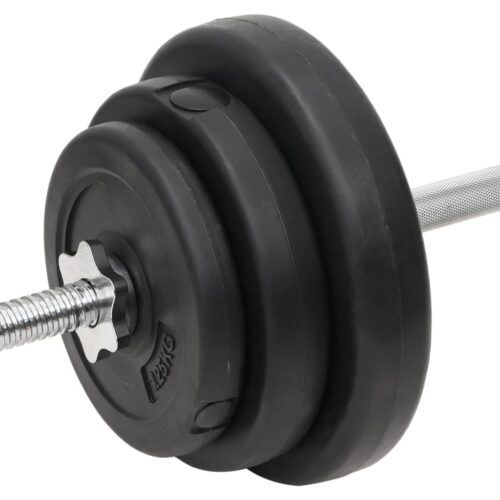 Barbell Dumbbell with Plates Set 90 kg Weight Training Bench Press Home Gym Fitness Exercise - Image 11