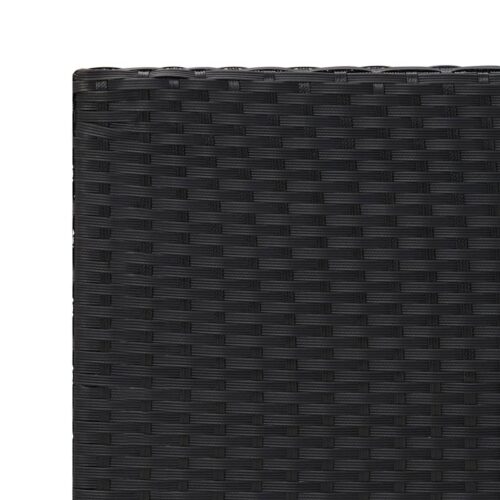 Side Table Black 55x45x49cm Poly Rattan - Image 5