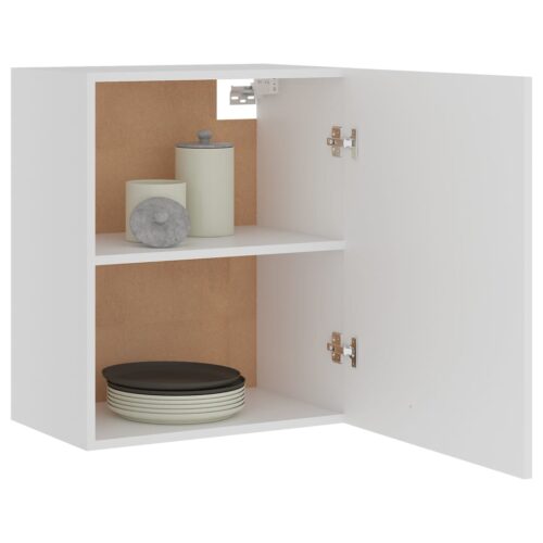 Hanging Cabinet White 50x31x60cm Engineered Wood - Image 4
