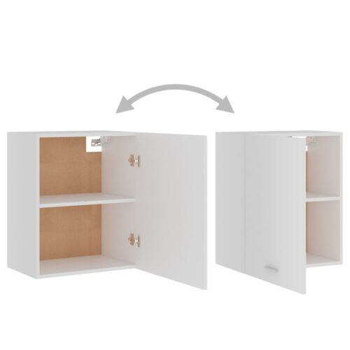 Hanging Cabinet White 50x31x60cm Engineered Wood - Image 5