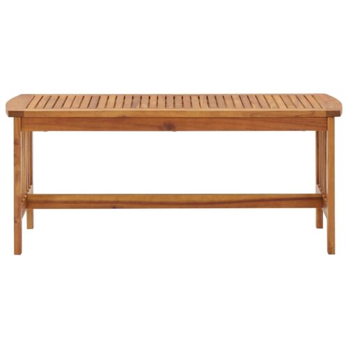 Coffee Table 102x50x43cm Solid Acacia Wood - Image 2