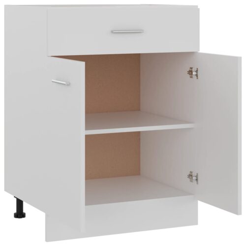 Drawer Bottom Cabinet White 60x46x81.5cm Engineered Wood - Image 4