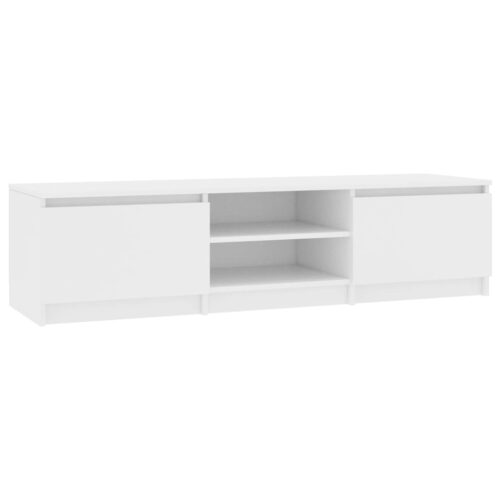 TV Cabinet White 140x40x35.5cm Engineered Wood - Image 2