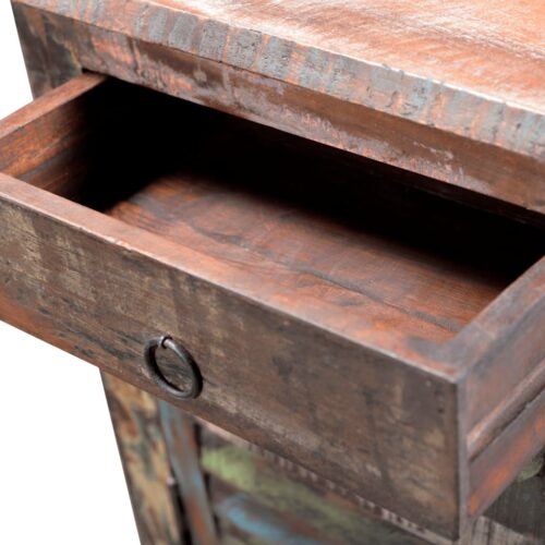 End Table with 1 Drawer 1 Door Reclaimed Wood - Image 7