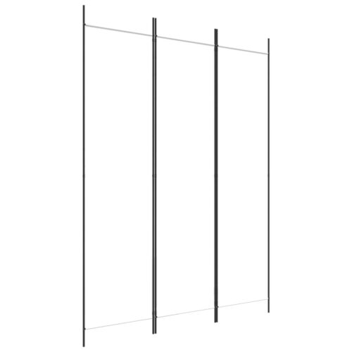 3-Panel Room Divider White 150x200cm Fabric - Image 2