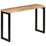 Console Table 120x35x76cm Solid Wood Mango Steel